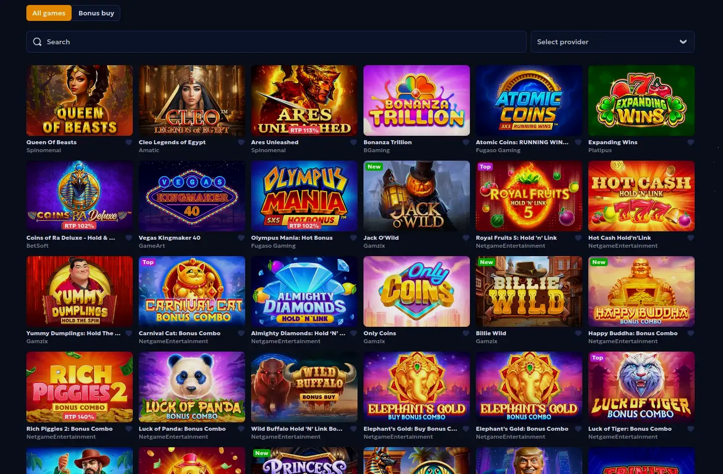 Lex Casino giochi e bonus online Italia